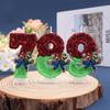 2027 Creative Glitter Number Candles 0-9 Birthday Cake Topper Decor For Kids Adults Party Supplies