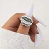 Gothic Lip Shape Finger Ring for Women Lip Design Statement Finger Rings 2025 Jewelry Accessories Punk Style Ring Gift