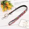 1pc Office Supplies Rhinestone Crystal Retractable Neck Strap Necklace Hanging Rope Lanyard