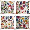 New Imitation Embroidered Floral Pillowcase Home Sofa Cushion Pillowcase Decoration