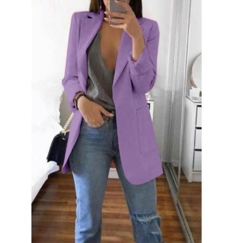 Blazers Coats for Women Elegant Casual Clothing Autumn Winter Shoulder Pads Business Suit Vintage Ladies Jackets Fashion