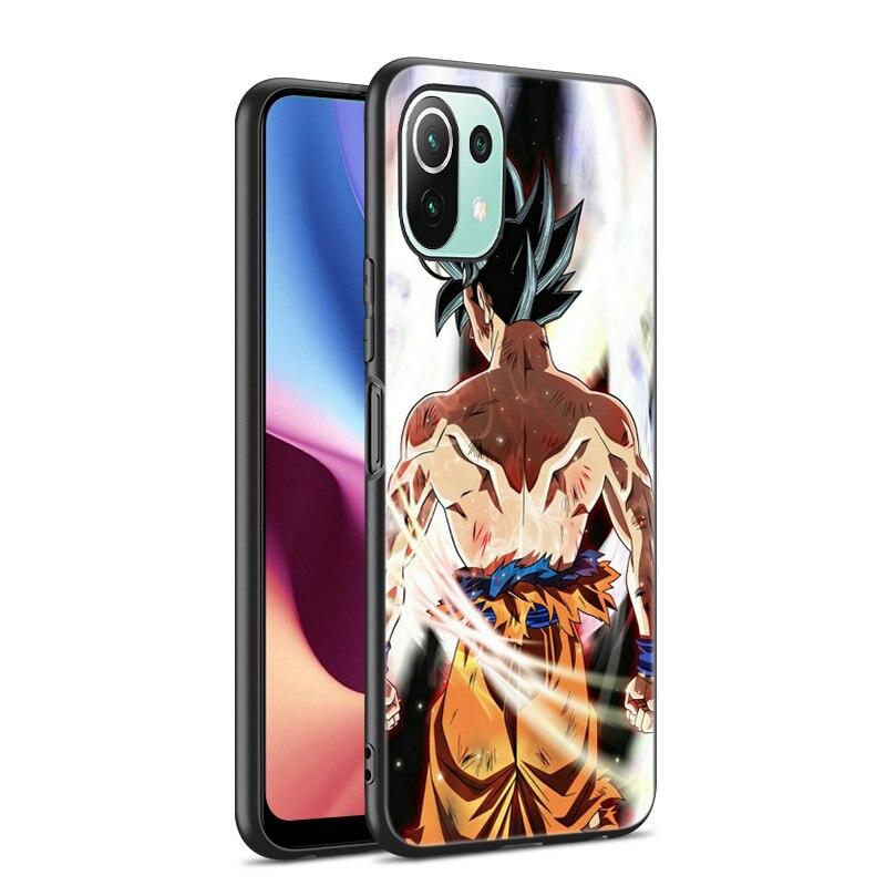 Anime Son Goku Ultra Instinct Phone Case For Xiaomi Mi POCO X3 NFC F3 GT M3 11i 11 Ultra 10T Pro A2 11 Lite Redmi K40 K20 7 7A