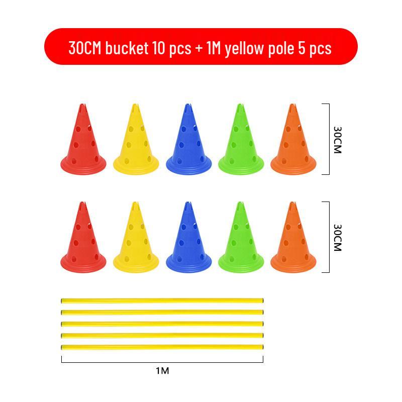 Children's Sports Training Hurdles and Cones Set