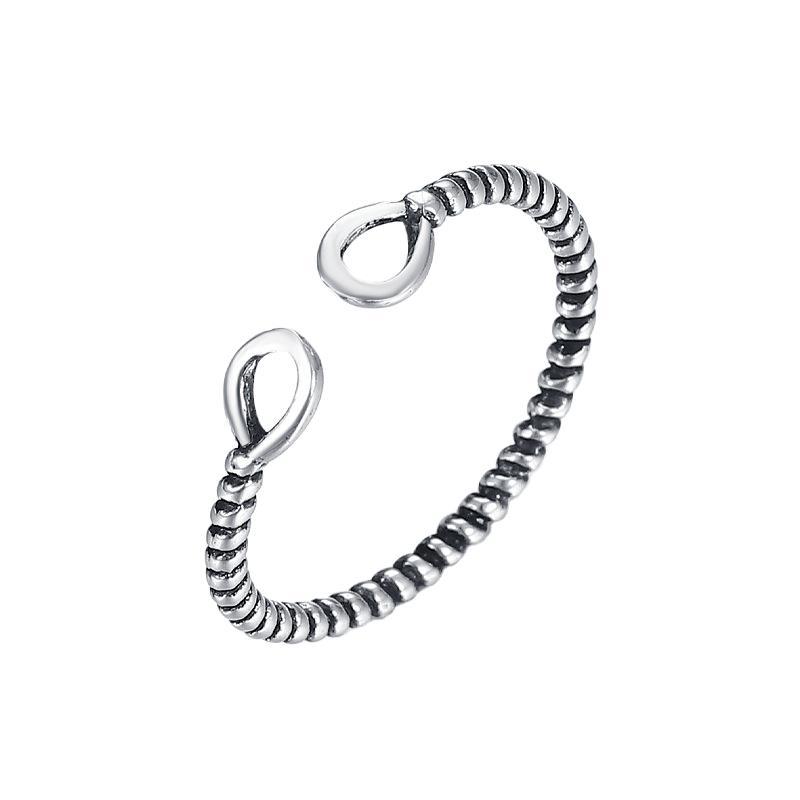 Opening Vintage Ring Female Simple Cold Wind Adjustable Index Finger Ring Small Fresh Personalized Finger Ring