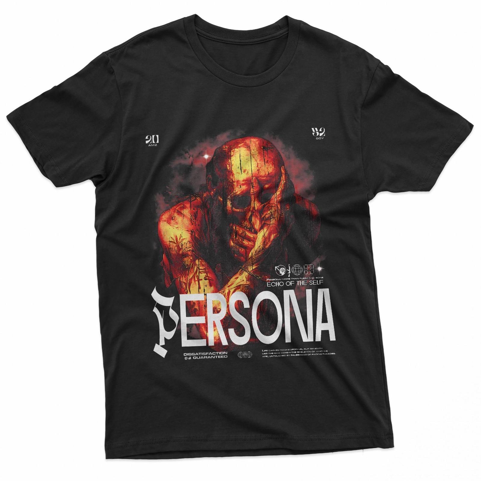 Dark Gothic Black And Red Skull Emo Y2K Grunge Streetwear Tees T-Shirt S
