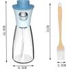 4PCS Oil Spray Bottle Oil Spray Olive Oil Dispenser With Pastry Brush Silicone Kitchen Brush BBQ Brush For Kitchen Baking