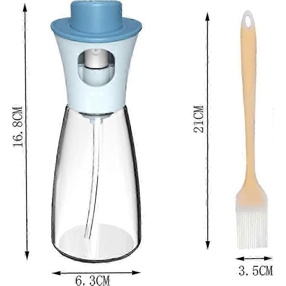 4PCS Oil Spray Bottle Oil Spray Olive Oil Dispenser With Pastry Brush Silicone Kitchen Brush BBQ Brush For Kitchen Baking