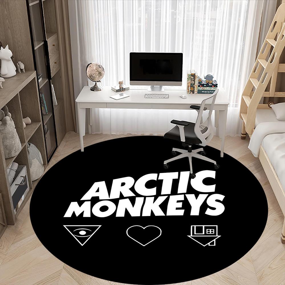 1pc Arctic Monkeys Chair Carpet for Office, Non Slip, Soft and Durable Office Rug for Interior Decoration