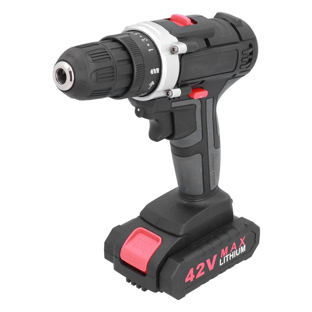 42V Cordless Electric Drill 2?Variable Speed Portable Zinc Alloy Screwdriver 350/1400rpm