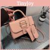 Color Candy Square Crossbody Bag Pu Magnetic Closure Details Mother Bag Child
