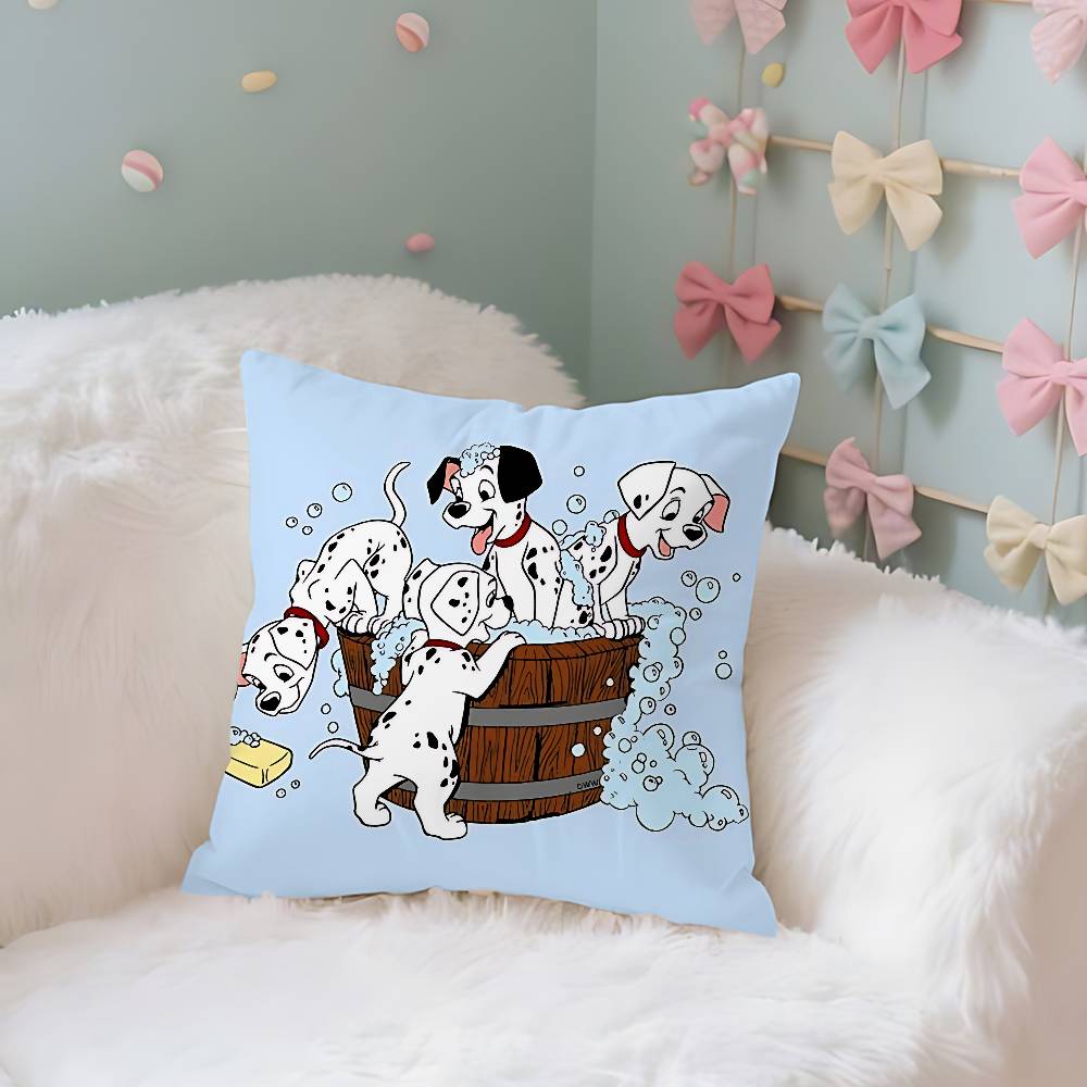 Classic Cartoon101DdalmatiansS Cute Throw Pillow Covers Pattern Cushion Cover Suitable For Sofa Bedroom Car Pillow Cover