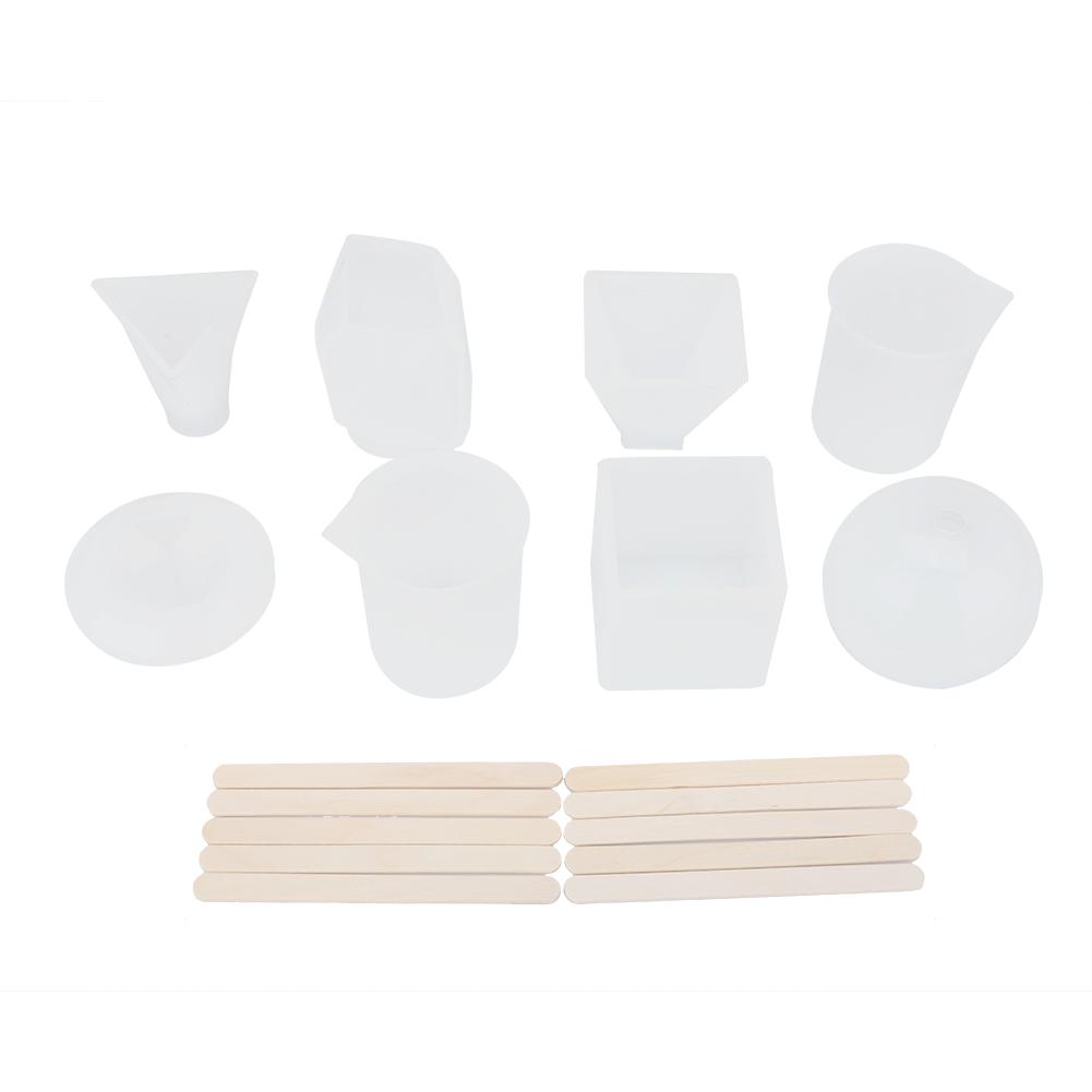 

18Pcs Epoxy Resin Silicone Mold Measuring Cup Set DIY Jewelry Making Tool Accessory