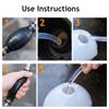 Handy Manual Gas Oil Pump Car Fuel Pump Hand Straw Pump Durable For Liquid Gasoline Tuning Fuel Gasoline Diesel Pump