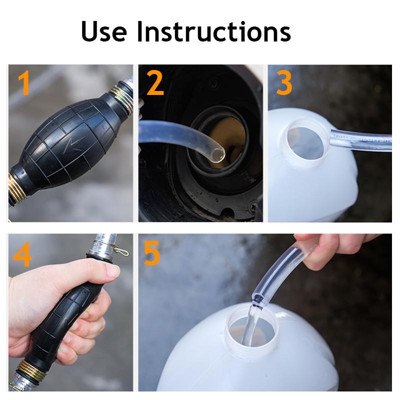 Handy Manual Gas Oil Pump Car Fuel Pump Hand Straw Pump Durable For Liquid Gasoline Tuning Fuel Gasoline Diesel Pump
