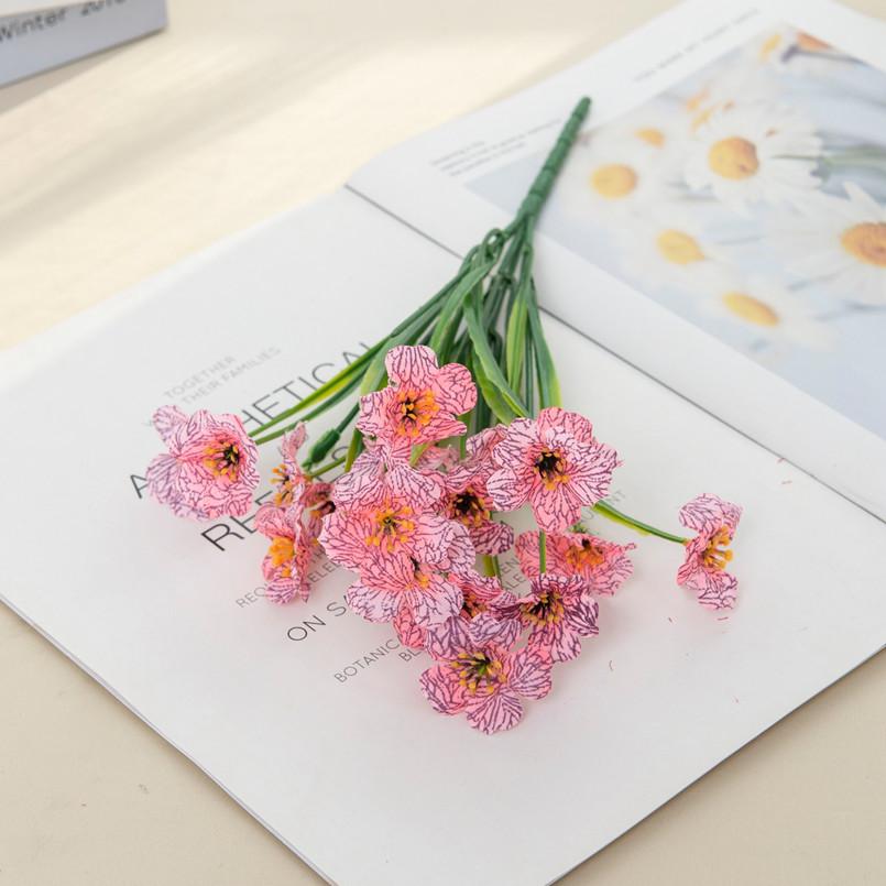 Artificial Flower Plant violet Grass Hotsale Wedding bridal bouquet Home Vase Outdoor Garden arch bonsai Festival Diy gift Decor