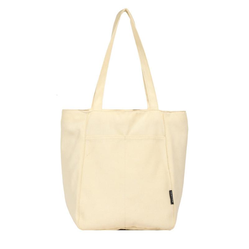 Stylish New Spring Japanese Canvas Casual Shoulder Tote Bag For Women With Spacious Design