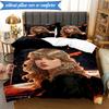 3-teiliges Taylor Music Lover Artwork Bettwäsche-Set, inklusive 1 Bettbezug und 2 Kissenbezügen. Perfekt für Schlafzimmer, Wohnheim, Weihnachtsgeschenk für Fans
