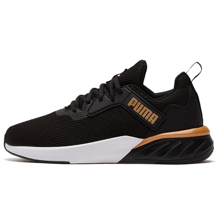 (WMNS) PUMA Erupter Black Team Gold Women s 195203-03 EU 36