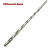 1 peça 200mm Brocas HSS Extra Longas Haste Reta Broca Helicoidal Para Perfuração de Metal Furadeira Elétrica 2-10mm Ferramenta Elétrica