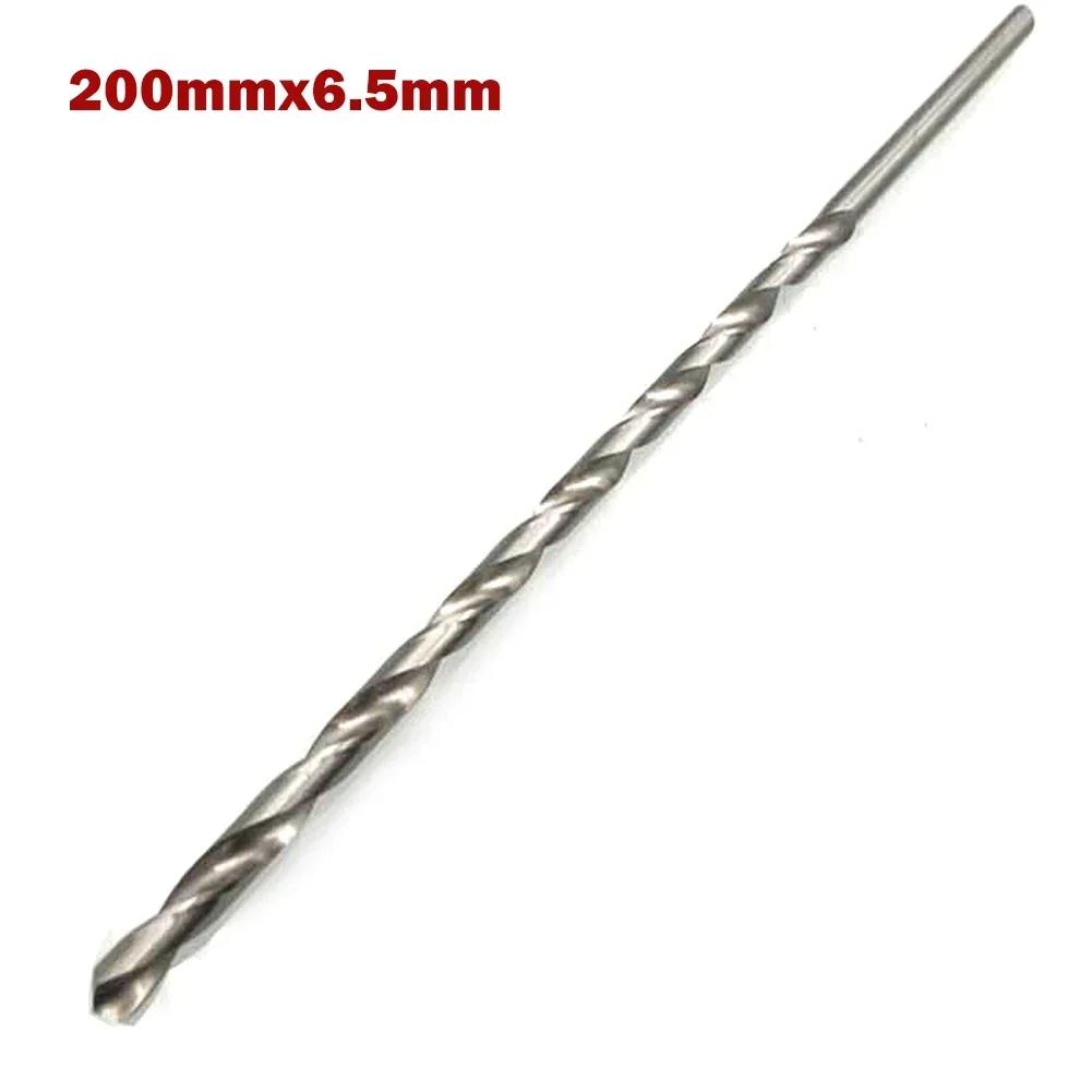 1 peça 200mm Brocas HSS Extra Longas Haste Reta Broca Helicoidal Para Perfuração de Metal Furadeira Elétrica 2-10mm Ferramenta Elétrica