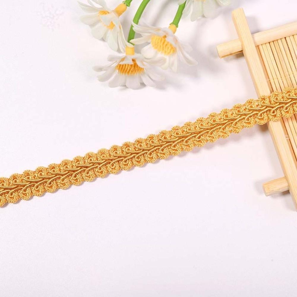 40M Length 1.2cm Wide Bright Hue Lace Trim Color Herringbone Woven Trim Lampshade Ornament