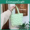 Charming Ins Style Quilted Tote Bag Snacks Storage Baby Stroller Bag