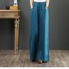 Sixteen-color Spring and Summer Cotton and Linen Women's Loose Large Size Wide-leg Pants, High-waist Mopping Pants, Straight-leg Pants