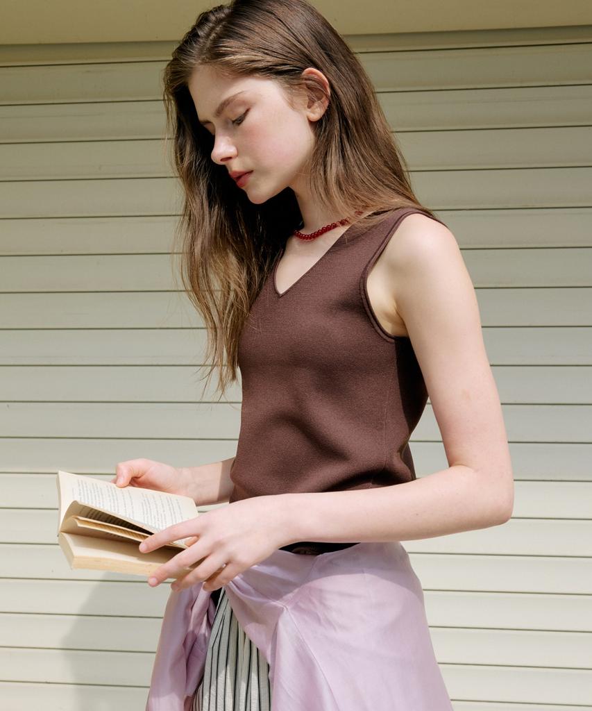 Ollibeudeollibeu 2Way Sleeveless Knit Top Ok6Mp4320