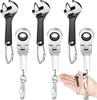 Custom Color Flexible Head Anodized Mini 10mm Ratchet Wrench with Keychain Adjustable Hand Repair Tool