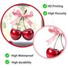 Cherry Bow Static Window Cling Self Adhesive Removable Glass Decal Bedroom Balcony Decor