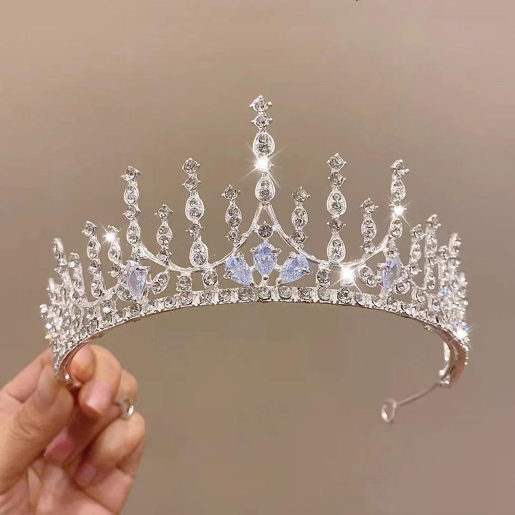 Birthday Crown Headwear Princess High-End Crown Girls Hairpin Headband Children Little Girl Headband Bridal Hair Accessories