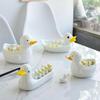 Creative Duck Chopstick Holder Cartoon Chopsticks Rest Writing Brush Pen Holder  Storage Ornaments