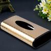 Smooth Stainless Steel Tissue Box with Glossy Protective Colors