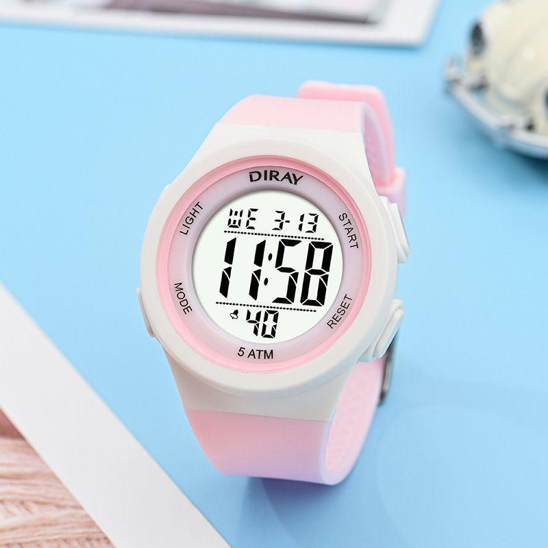 Women Watch LED Definition Display Waterproof Multi-Function Electronic Digital Watches