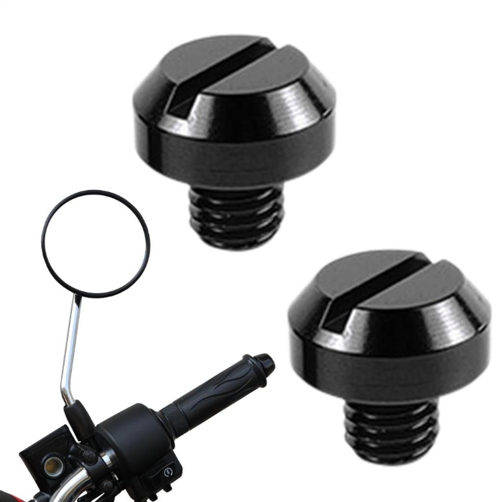Mirror Hole Cover Cap, Motorcycle Mirror Hole Plug, Bike Hole Plug, Compatible with M8/M10,