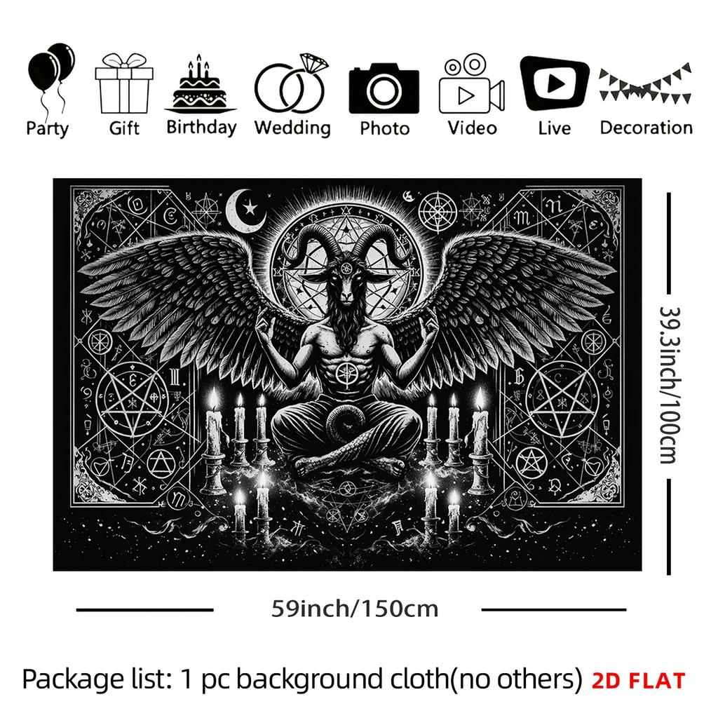 Astrology Tapestry Wall Hanging Occult Zodiac Celestial Mystic Decor Witchy Boho Bohemian Tarot Wall Art Gothic Deity Poster