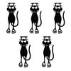 Hollowed-out Acrylic Black Kitten Bookmarks Cartoon Book Folder Cute Book Clip  for Reading Lovers