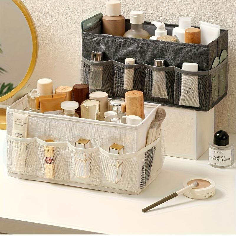 1pc Desktop Sundries Storage Basket Multifunctional Underwear Organizer Multiple Pockets Wardrobe Organizer Cosmetic Storage Box