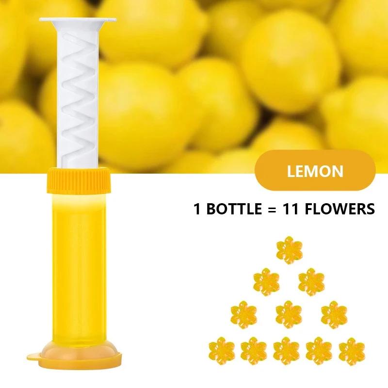 Flower Toilet Cleaner Gel Syringe Aromatic Drainage Toilet Cleaner Air Freshener Deodorizing Household Bathroom Tools