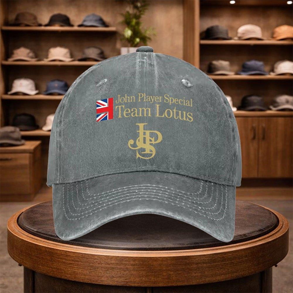 X JPS for Lotus F Team Printed Baseball Cap Casual Snapback Hat Fashionable Outdoor Adjustable Cap AllSeason Travel Hat