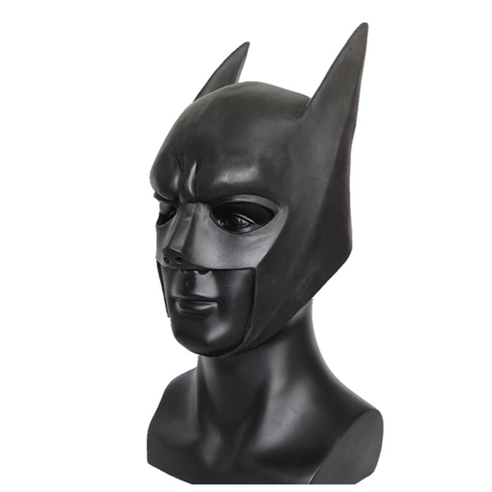 Bruce Wayne Bat Hero Mask Halloween Cosplay Movie Superhero Face Mask for Men Full Head Latex Helmet Adult Woman Disguise Prop