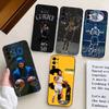 S-Stephen Curry Superstar Basketbal Telefoonhoesje Voor Samsung S25,S24,S21,S22,S23,S30,Ultra,S20,Plus,Fe,Lite,Note,10,Zwart Hoesje