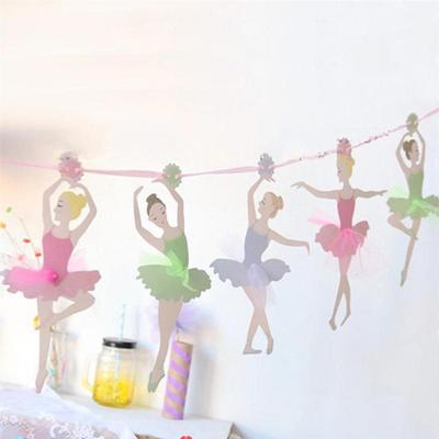Ravissant Bannière Guirlande Danseuse de Ballet Décoration de Fête Maternelle AVE