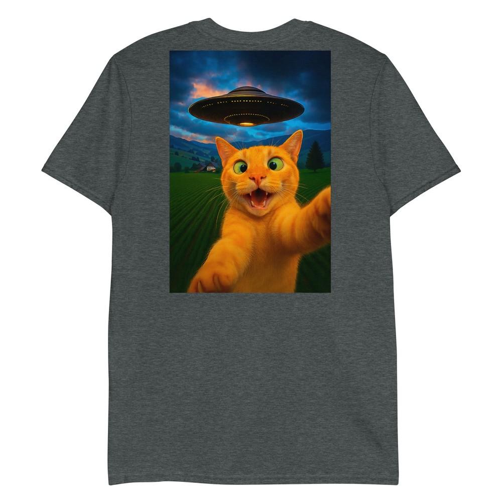 Funny Cat Selfie Ufo Graphic Shirt Unisex Unisex Teens Boys Gift TShirt