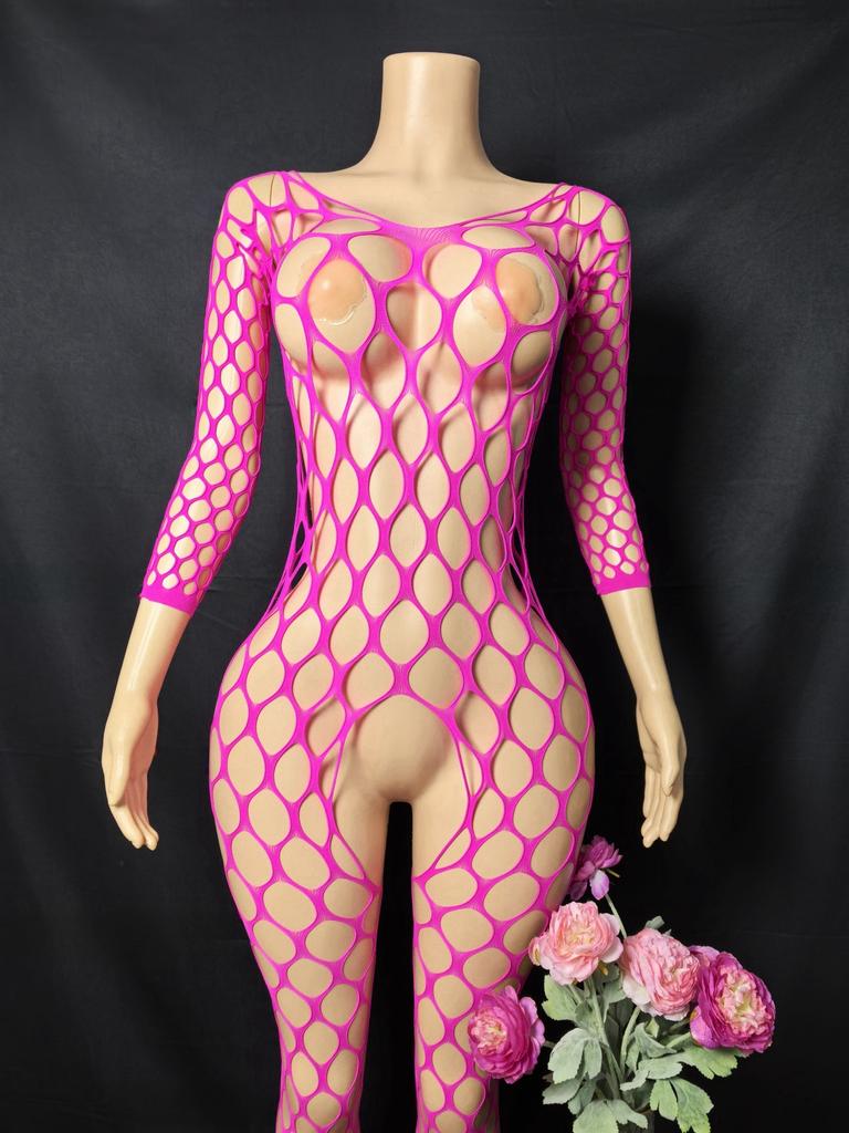 Summer Sexy Lingerie Fishnet Bodysuits Bikini Mesh Cover Up Sets Sexy Women Mesh Teddies Bodysuits Female Porno Underwears