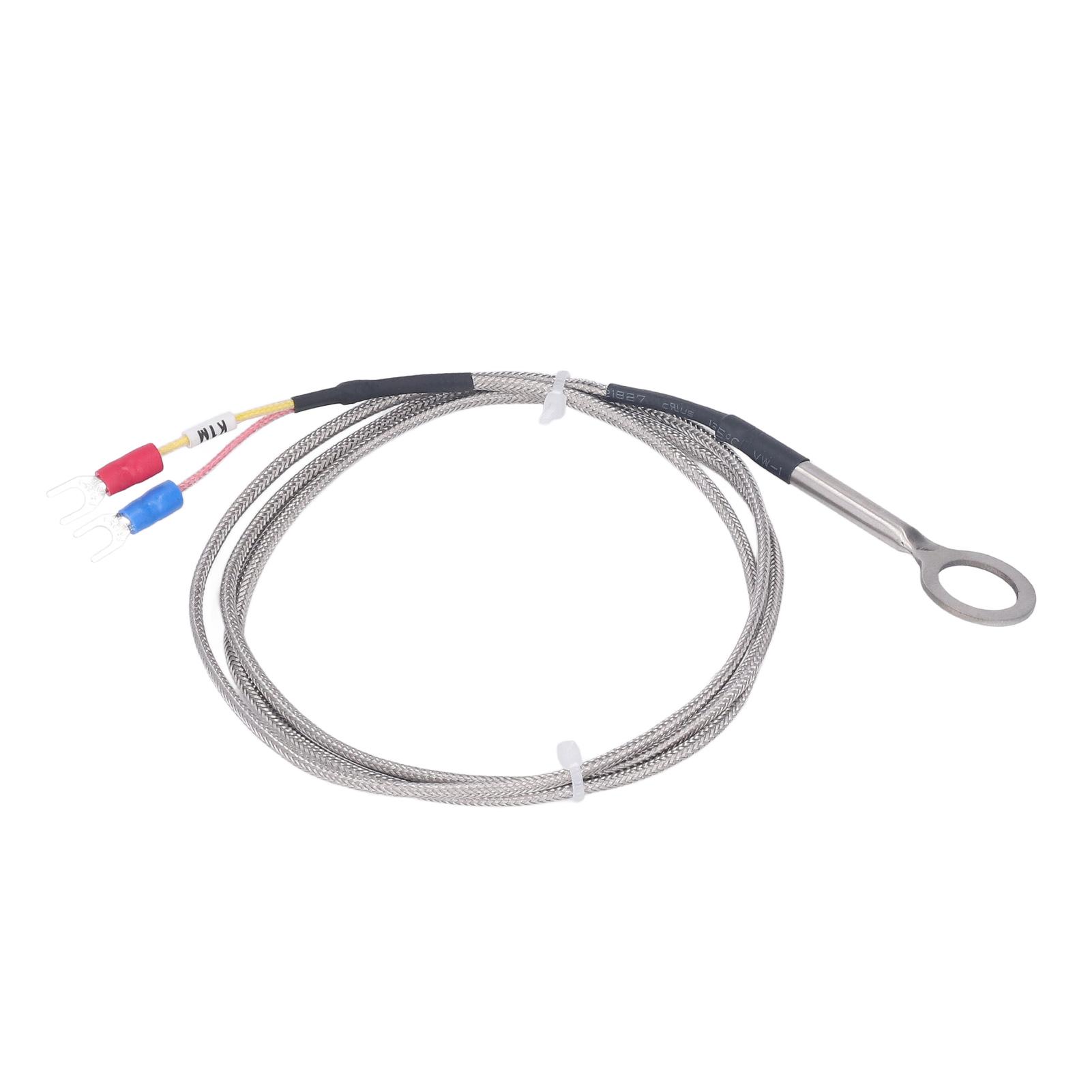 

K Type Thermocouple 14 Dia 304 Stainless Steel 40 to 1000 celsius Probe Type Thermocouple 2m 6.6ft