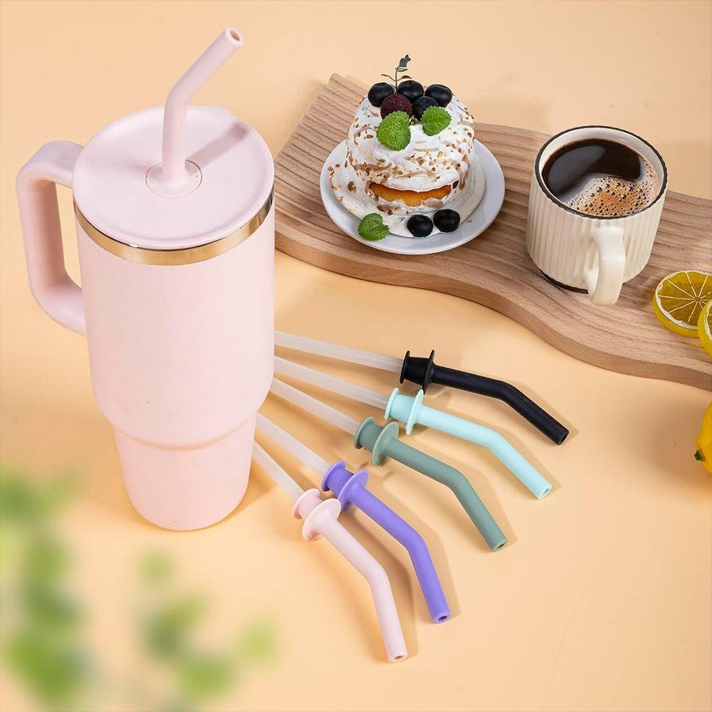 

Large Diameter Straw Silicone Straw Tip for Stanley 20/28/32/40oz for Stanley Cup Accessories рожевий
