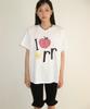 RONRON I Rr Applique Basic Fit T Shirt White