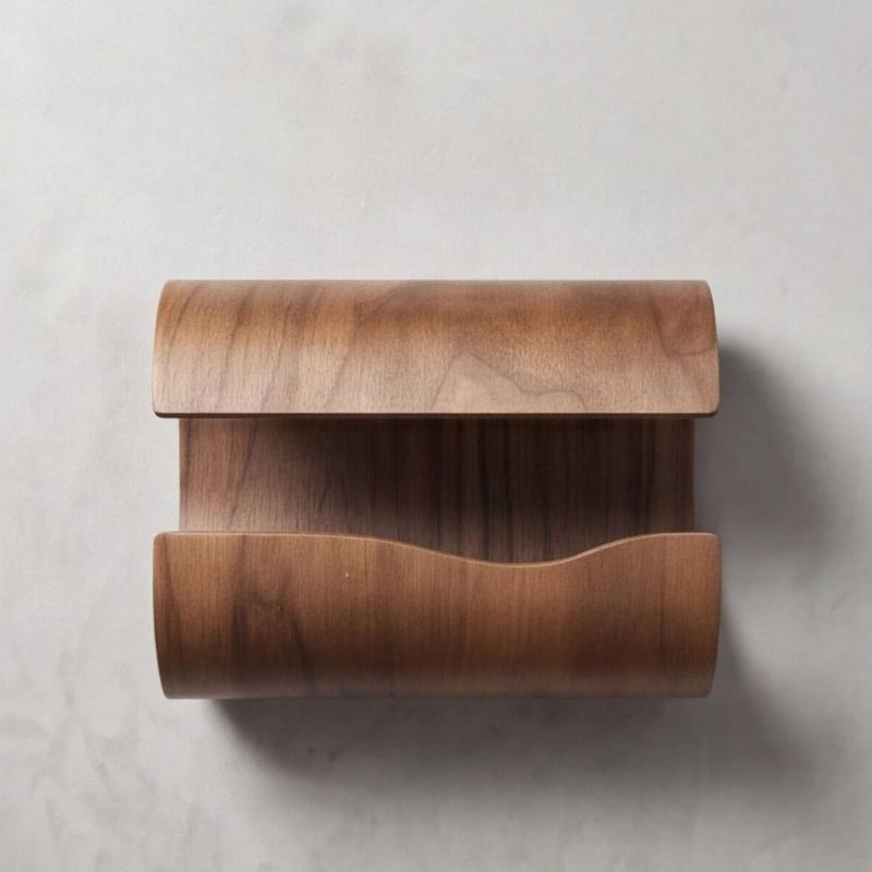 Solid Wooden Tissue Box Cover Smooth and Rounded Edges Suitable for Living Room or Office