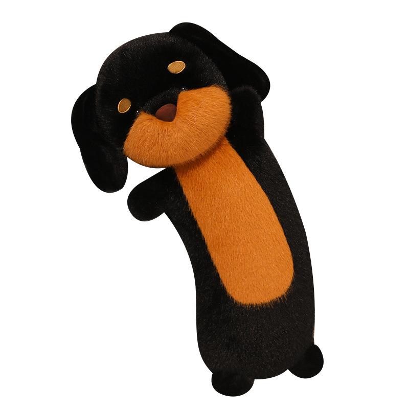 Cartoon Cute Dachshund Long Throw Pillow Plush Toy Doll Puppy Dog Doll Children Soothing Doll
